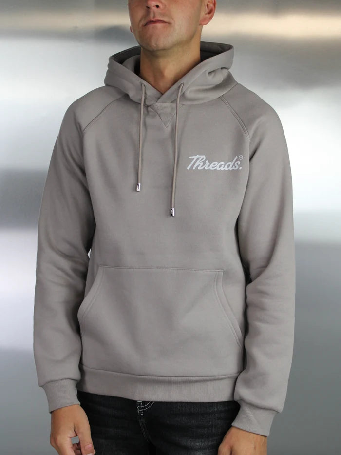 White Threads Statue Hoodie - Stone